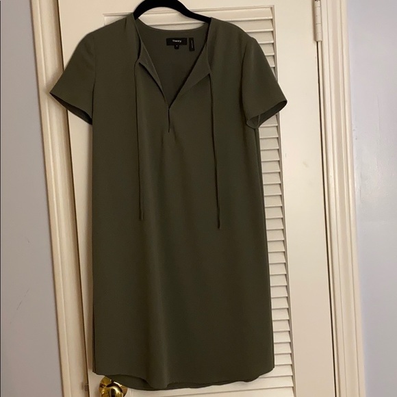 Theory Olive Green Dress - Picture 2 of 6